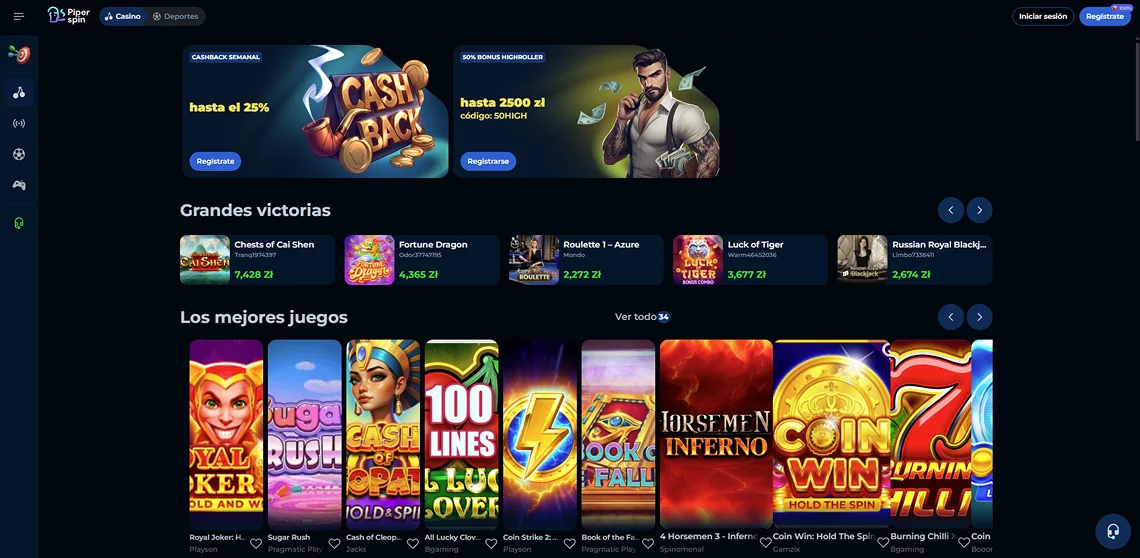 PiperSpin Casino